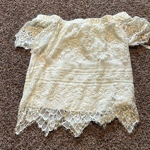 white off the shoulder